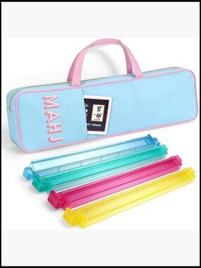 Mahjong Rack Storage Bag with Zipper 21" Case Fits 4 Racks and Pushers Portable